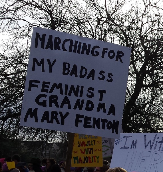 Women's March protest sign