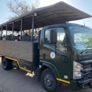 Our safari bus held about two dozen people.